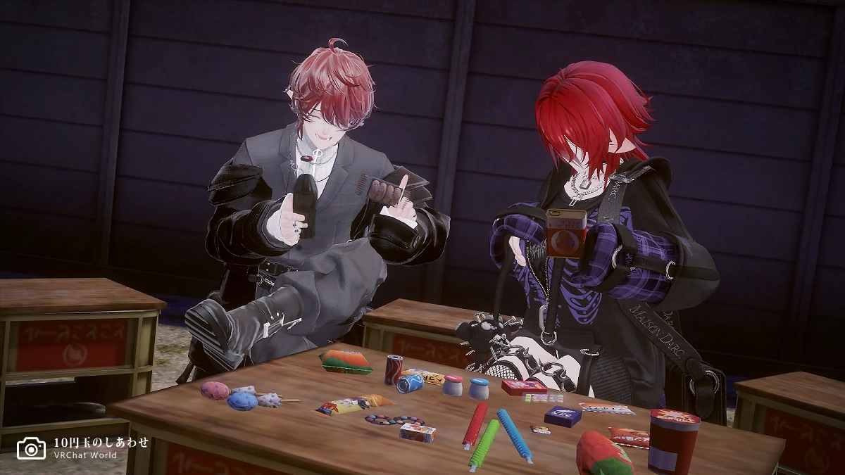 「10円玉のしあわせ」駄菓子の思い出を語る図。昔何が好きだった?と会話が弾むこと間違いなし。ただしおじさんとおばさんに限る。