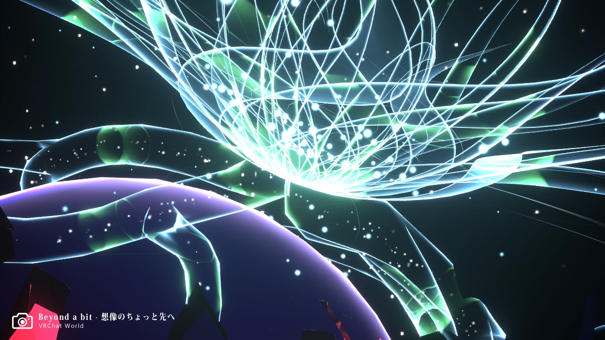 【Beyond a bit - 想像のちょっと先へ】宇宙？のような場所に飛ばされます、VR酔いには注意。