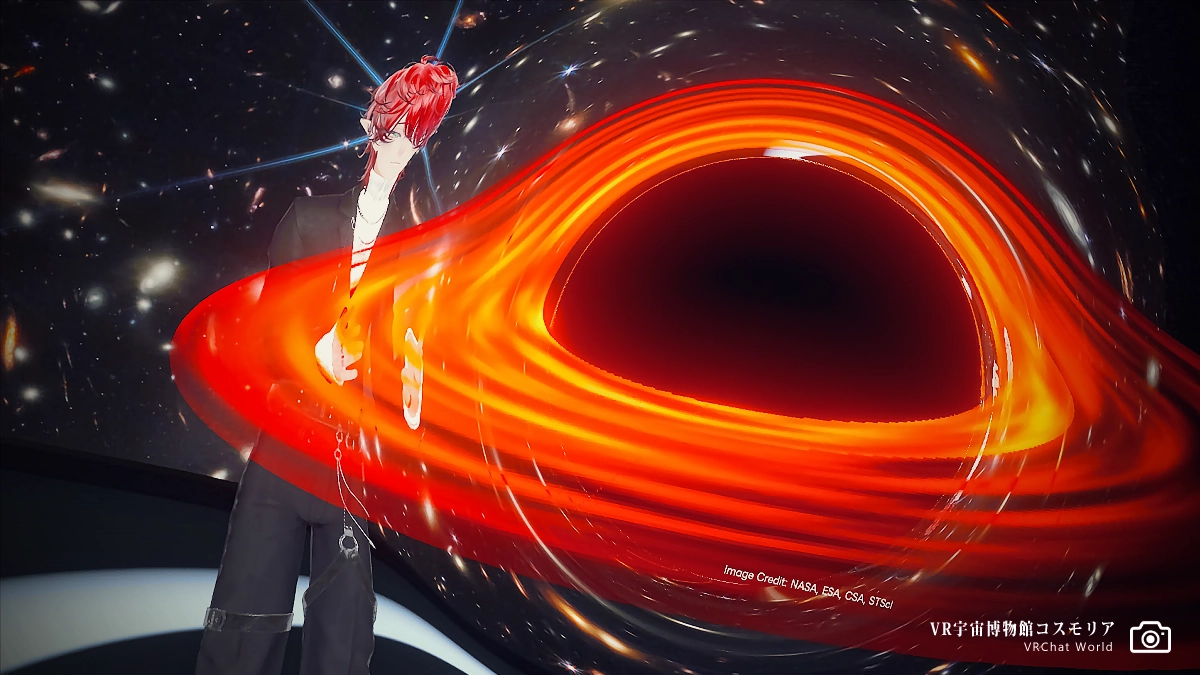 【VR宇宙博物館コスモリア】展示物３。ブラックホール。
