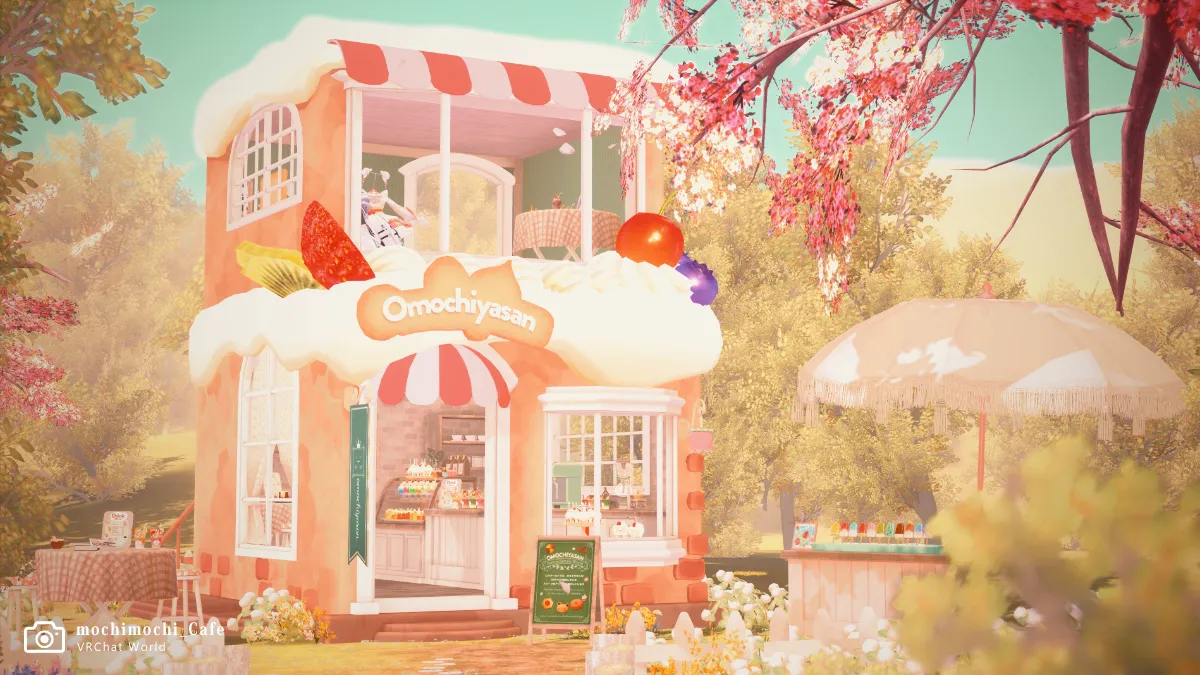 【motchimotchi_Cafe】ファンシーな色合いと雰囲気が愛らしいスイーツショップです。