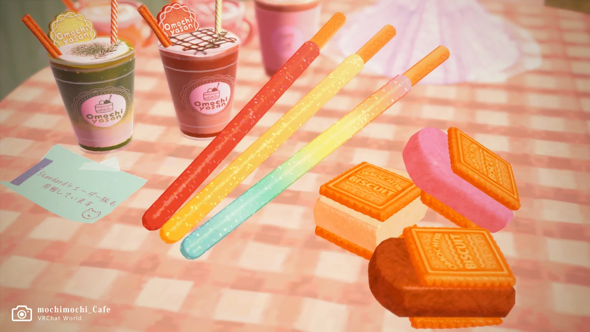 【motchimotchi_Cafe】QVpenの差し替えモデルであるお菓子ペンです。普通のお菓子アイテムとしても使えます。