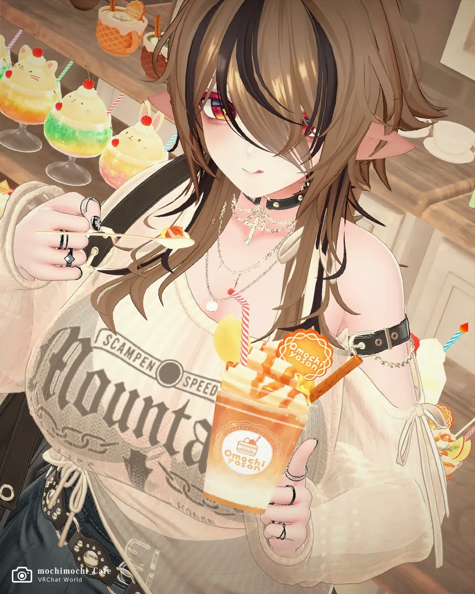 【motchimotchi_Cafe】私の一番のお気に入りはこのフラッペです。