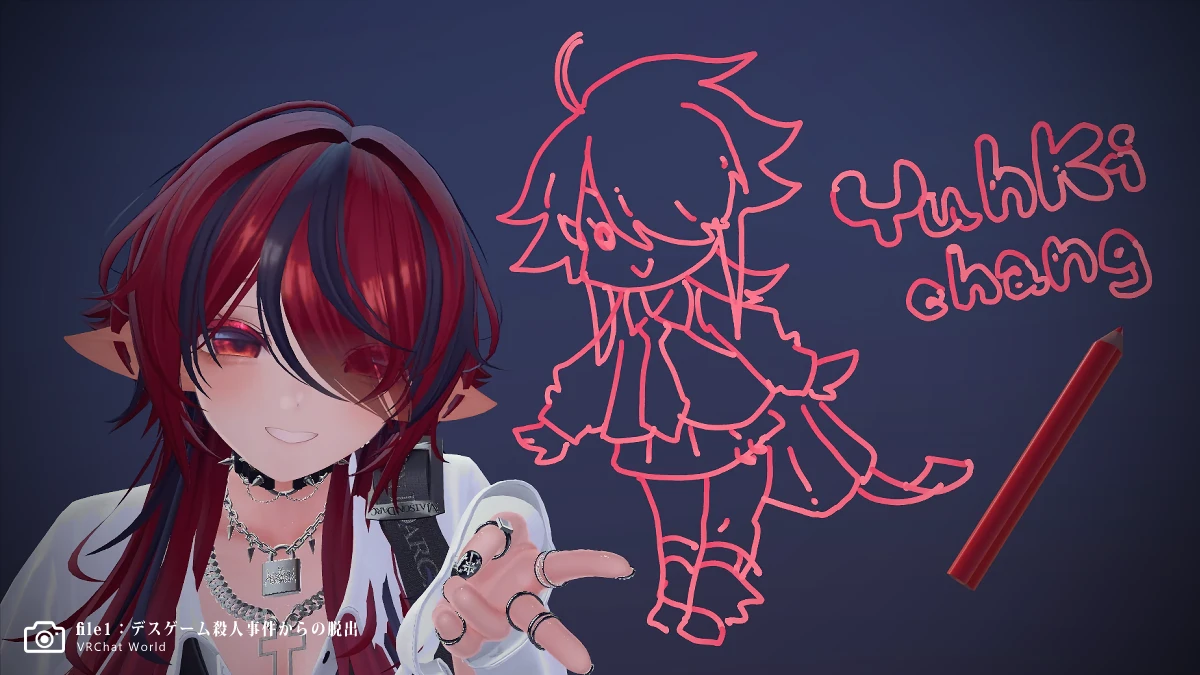 【探偵・謎川事件譚】暇つぶしにQVPenで書いた落書き