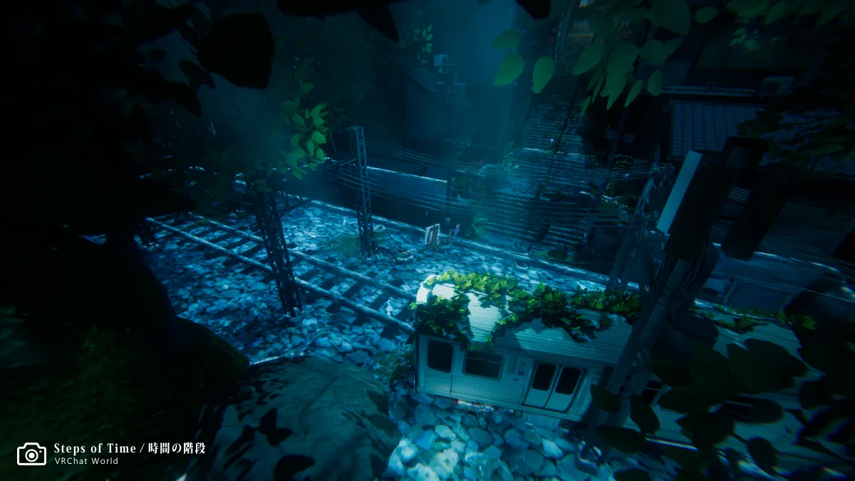 【Steps of Time ⁄ 時間の階段】月光が差し込み、廃墟を神秘的な場所にかえる。